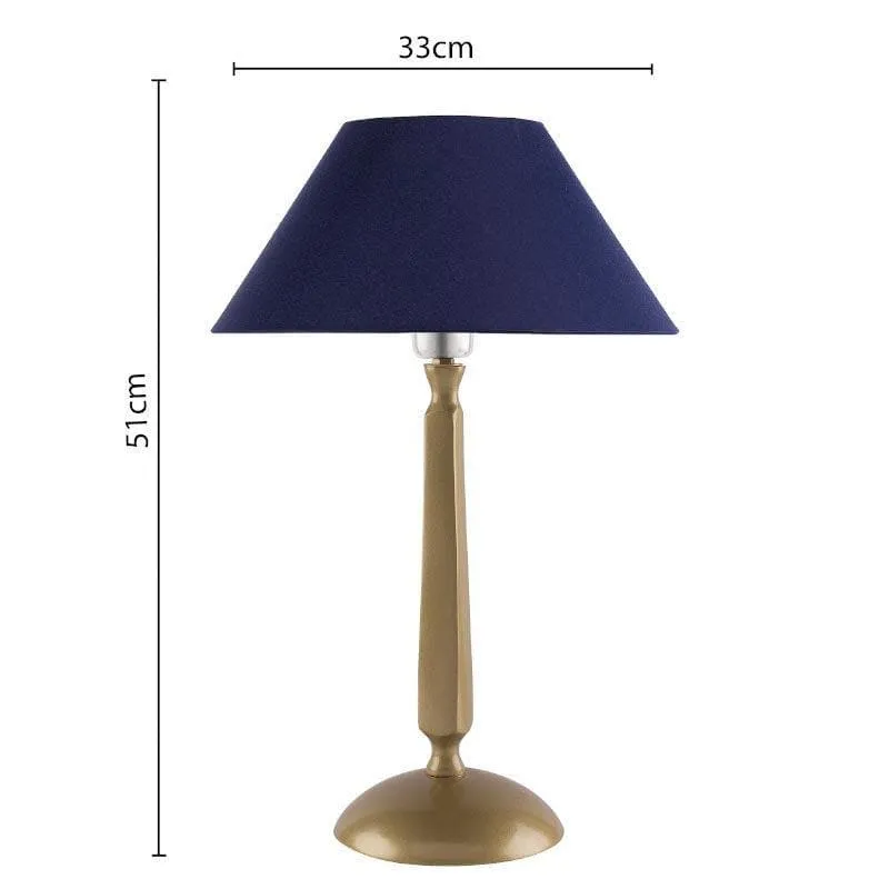 Luna Shine Fabric Table Lamp - Gold,Blue media 6
