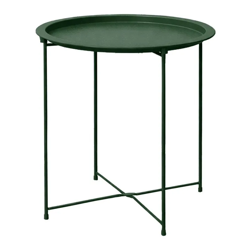 Cedar Metal Side Table - Green media 3