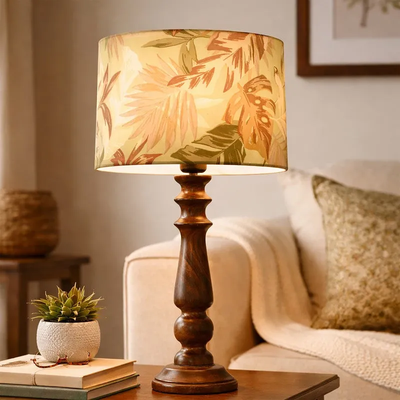 FoliageCraft Wooden Table Lamp media 3