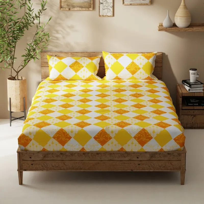 Bralin Bedsheet (Yellow) - 115 GSM media 3