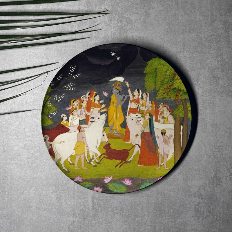 Pastoral Harmony Wall Plates - Set Of Five media 5