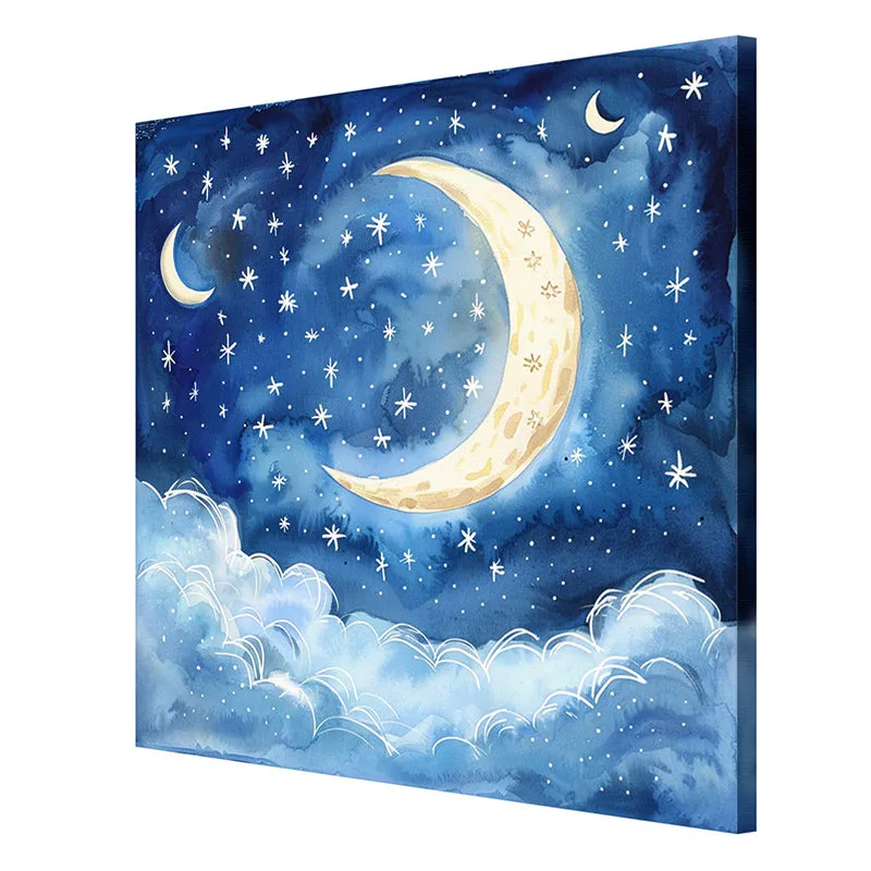 Celestial Moon Wall Painting media 6