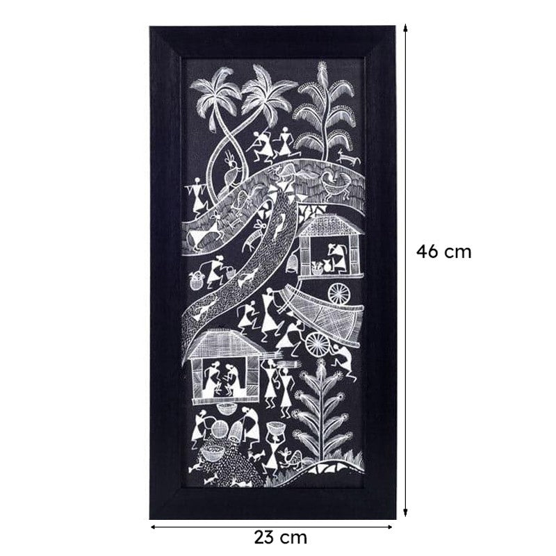 Warli Rythm Wall Art - Set Of Two media 9