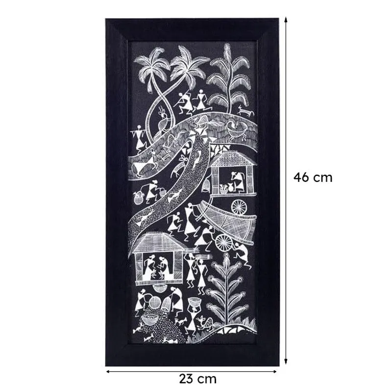 Warli Rythm Wall Art - Set Of Two media 9