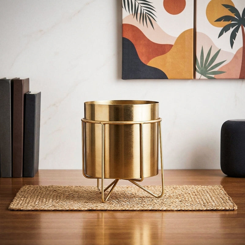 Metal Root Iron Planter