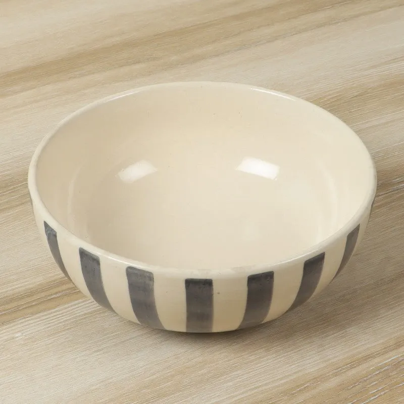 Elaris Dining Serving Bowl (Grey,White,700 mL Each) - Set Of Four media 3