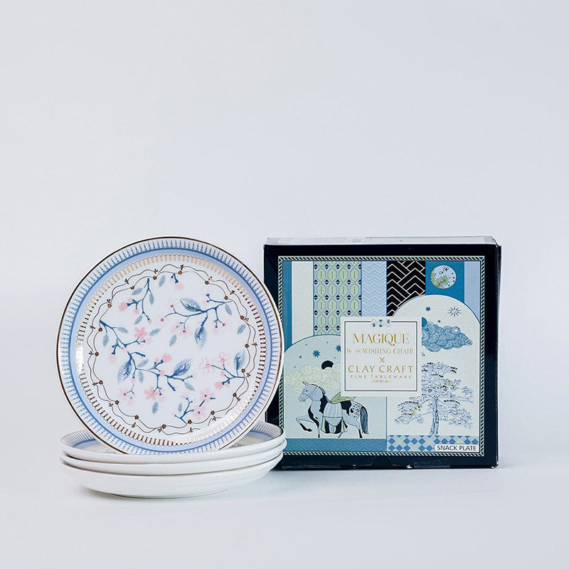 Magique: River of Flowers Bone China Snack Plates - Set of Four media 7