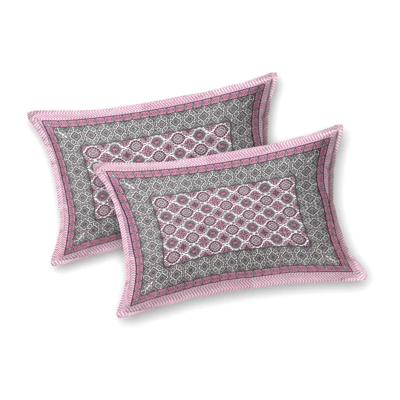 Auraar Cotton Bedsheet (Pink) - 240 TC media 4