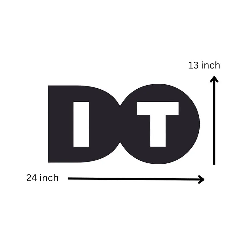 Do It Black Iron Wall Accent media 5
