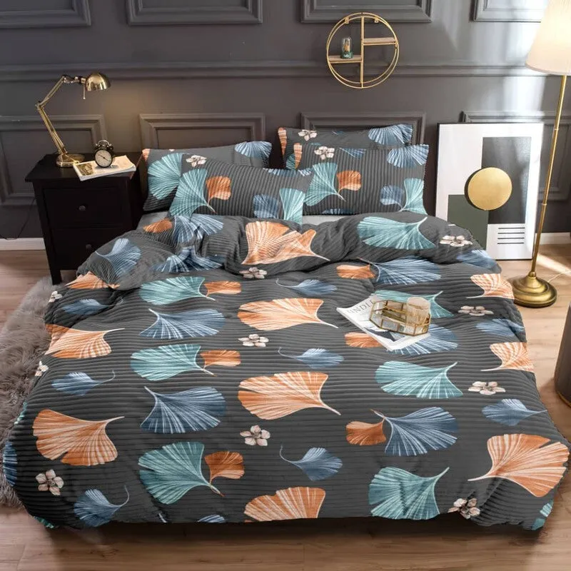 Serene Leaves Bedsheet - 190 GSM media 4
