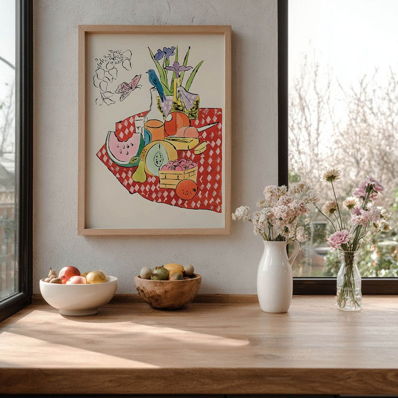 Savory Scene Archival Canvas Wall Art - Brown media 7