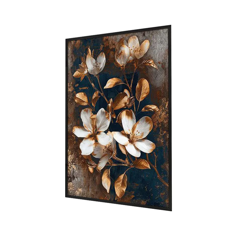 Luxe Fleuris Wall Painting With Frame media 3