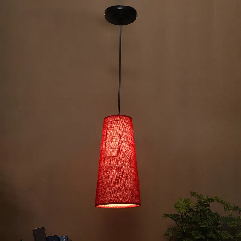 Ambient Aura Fabric Ceiling Lamp - Red media 1