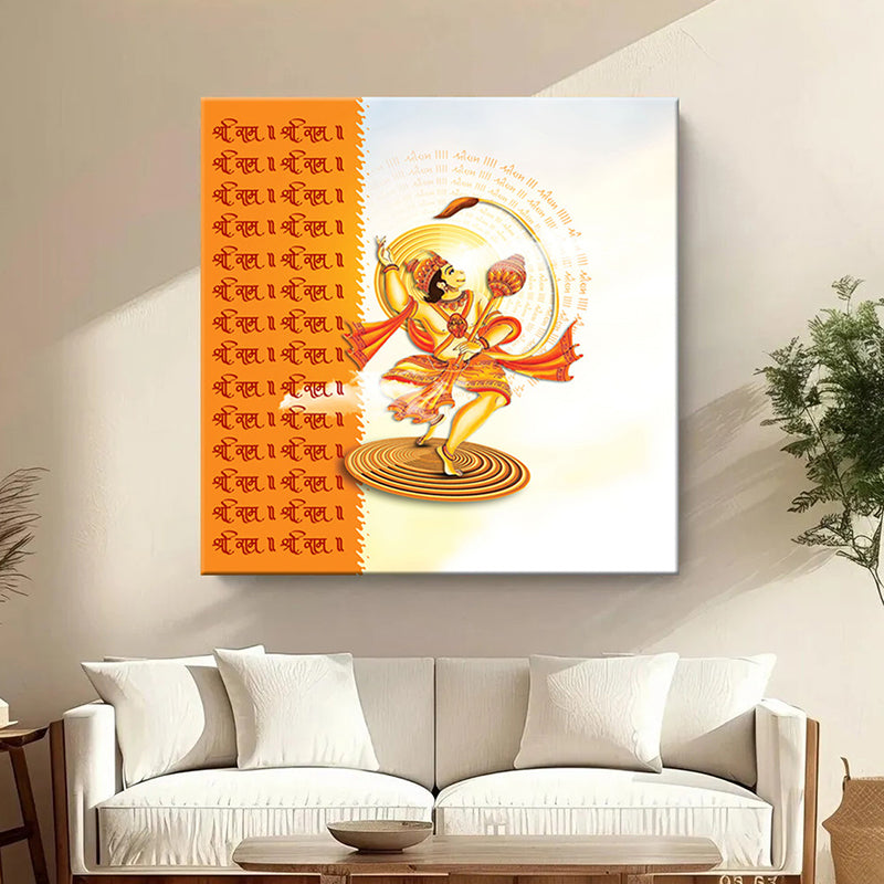 Chiranjivi Hanuman Wall Painting