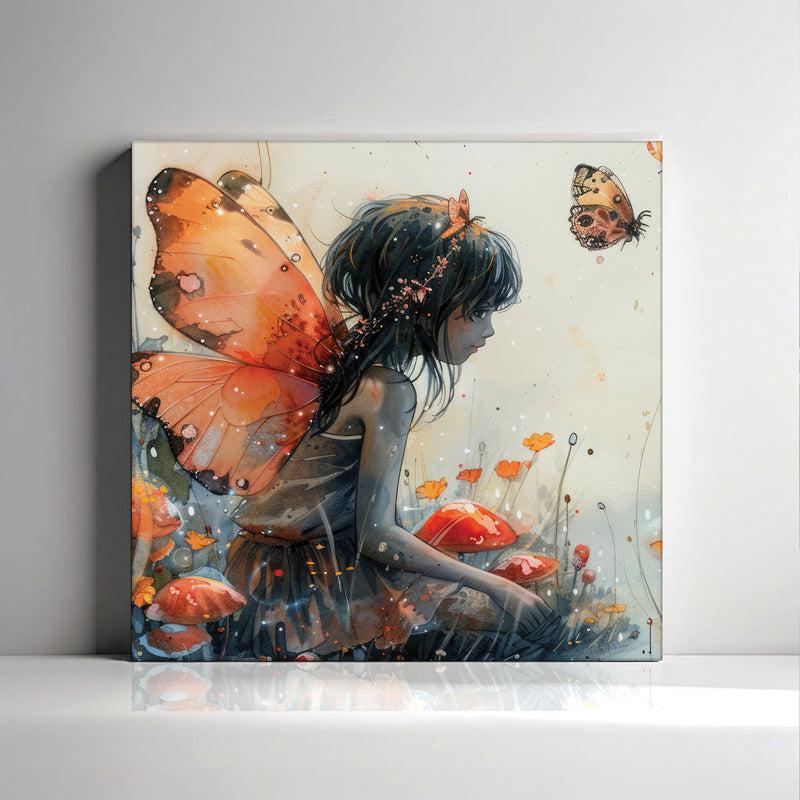 Butterfly Angel Canvas Wall Art