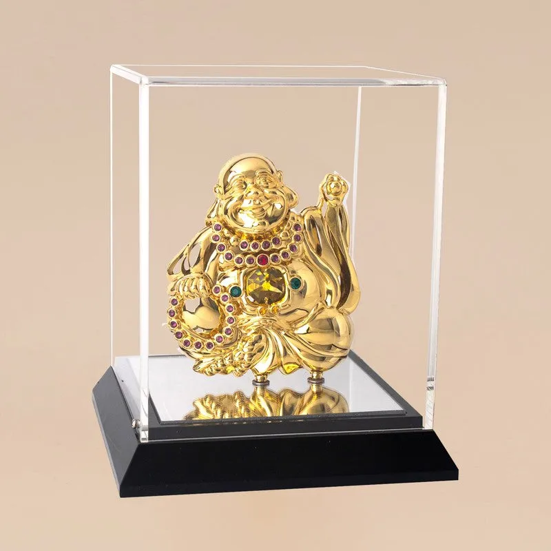 GoldenBudhha 24K Gold Plated Mild Steel Showpiece media 3
