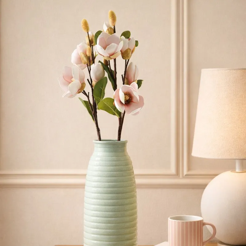 Blushora Plastic Artificial Flower (Pink) - Set Of Two media 3