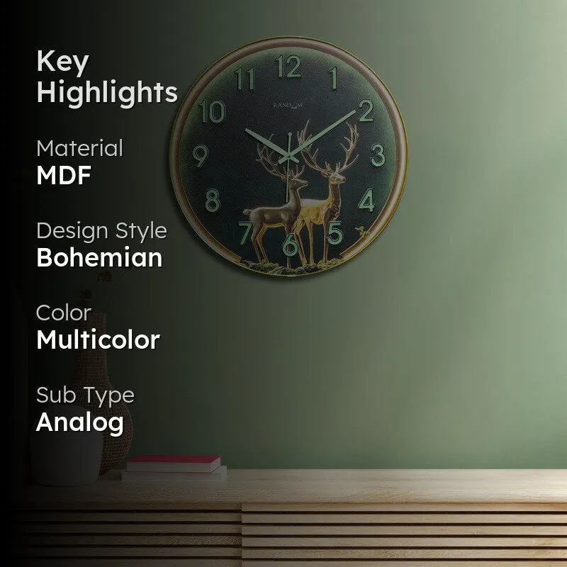 Solvyn MDF Analog Wall Clock media 2
