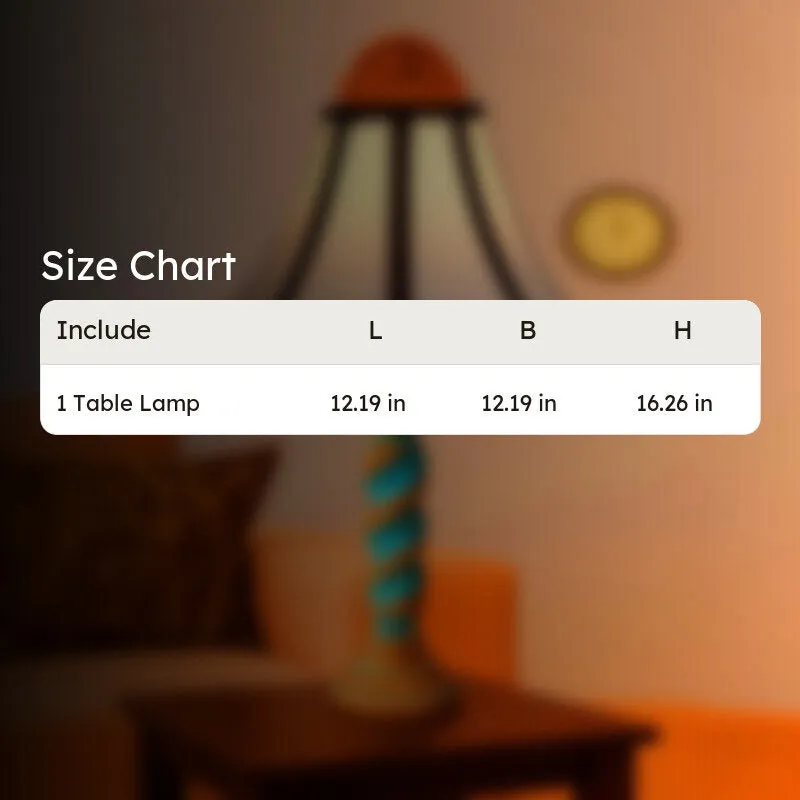 Elara Evara Wooden Table Lamp - Multicolor media 9