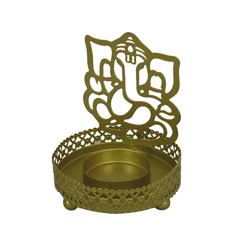 Ganesha Silhouette Tea Light Holder media 5