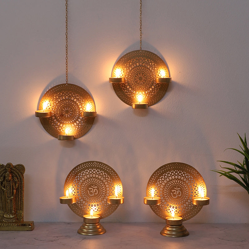 Jyotirmayi Tea Light Holder - Set Of Four media 4