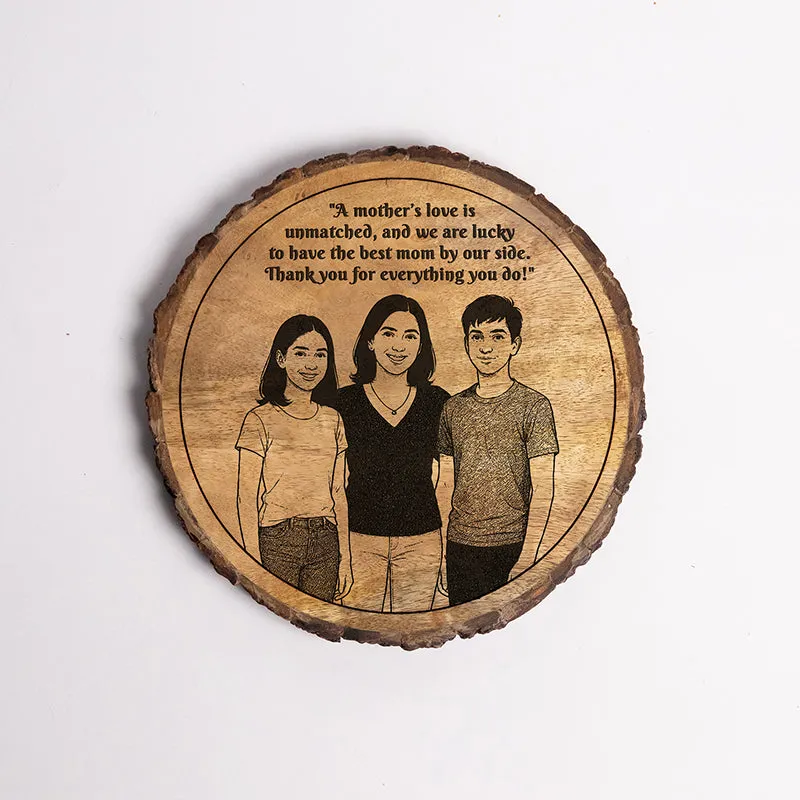 Thank You For Everything You Do Wood Showpiece - Round media 5