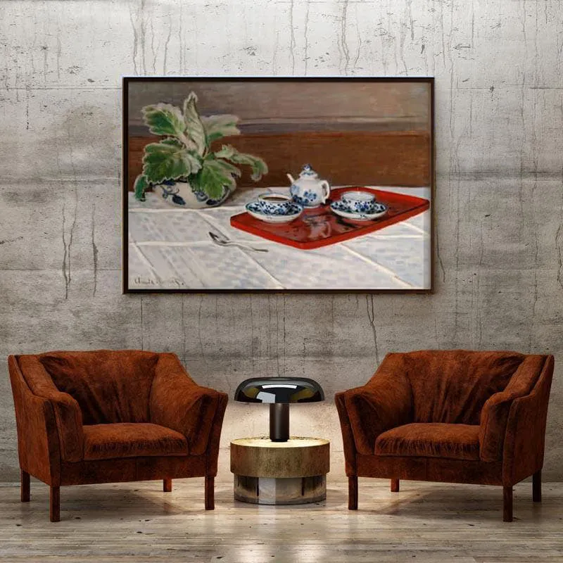 Tea Service By Claude Monet - Black Frame media 4