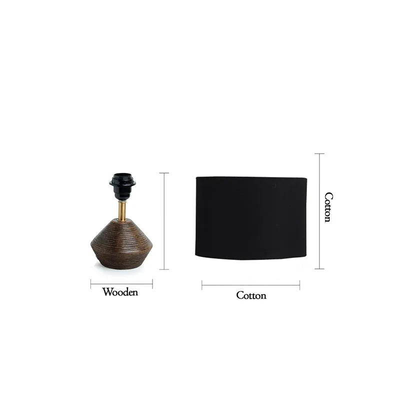 Yami Wooden Table Lamp - Brown,Black media 5