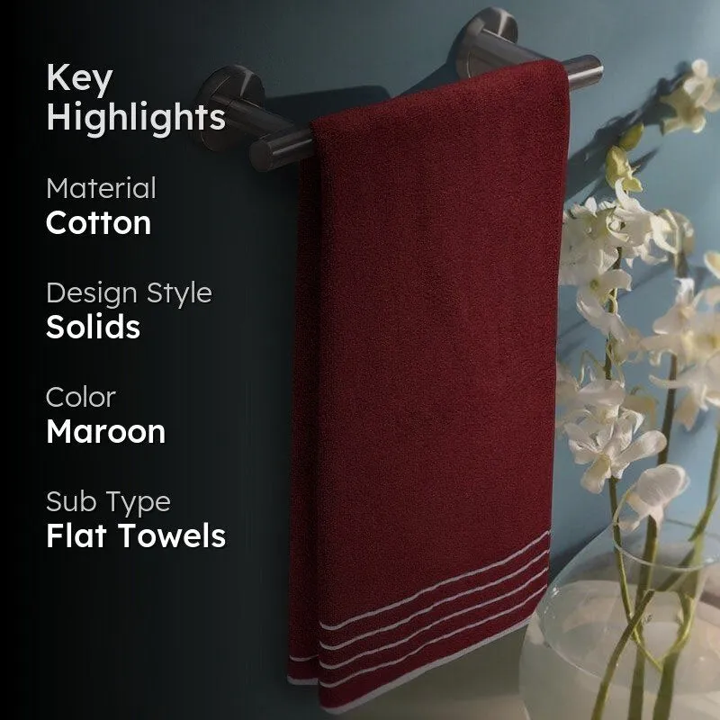 Hue Haven Bath Towel - Maroon media 2