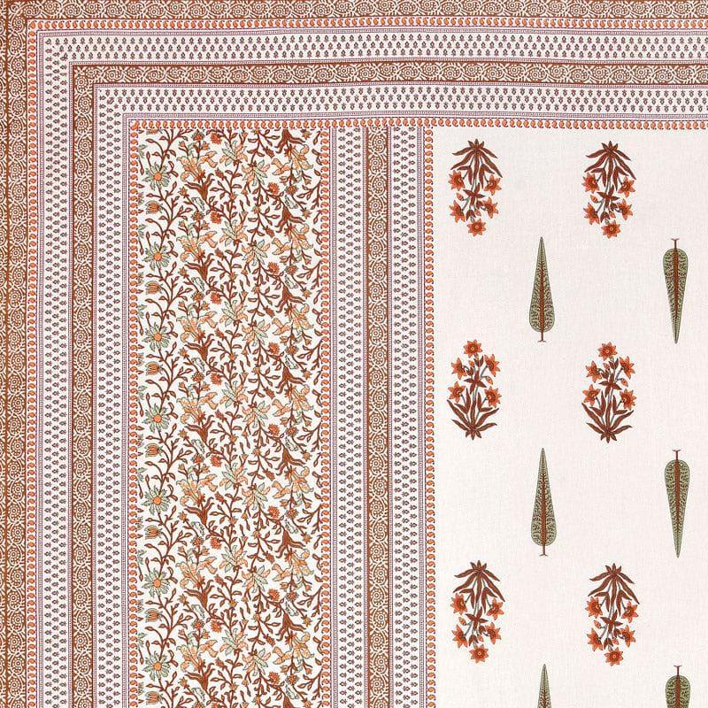 Amrutha Ethnic Printed Cotton Bedsheet (Pink) - 140 TC media 4