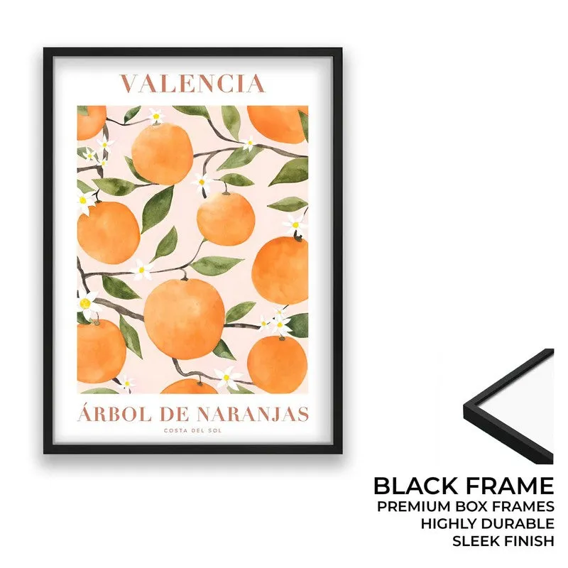 Citrus Serenade Archival Canvas Wall Art - Black media 8