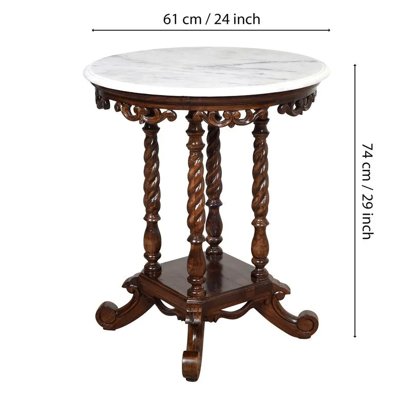 Fiona Teak Wood Side Table media 7