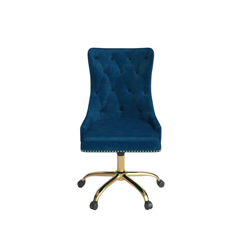 Seatra Neem Wood Office Chair - Dark Blue media 4