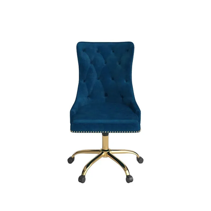 Seatra Neem Wood Office Chair - Dark Blue media 4