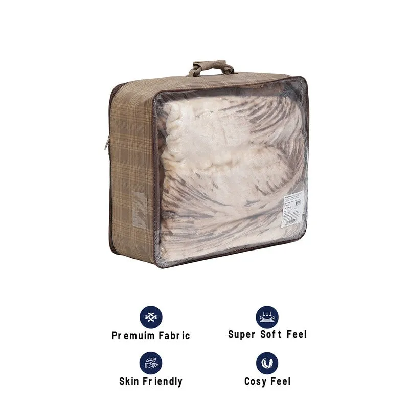 Monte Carlo Velvet Vibe Blanket (Brown) - 1041 GSM media 6