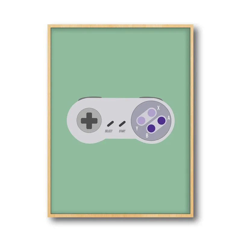 Level Up Framed Canvas Archival Canvas Wall Painting - Natural Brown Frame media 4