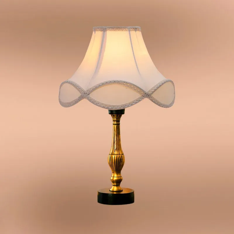 Aurelo Elro Wooden Table Lamp - OffWhite media 6