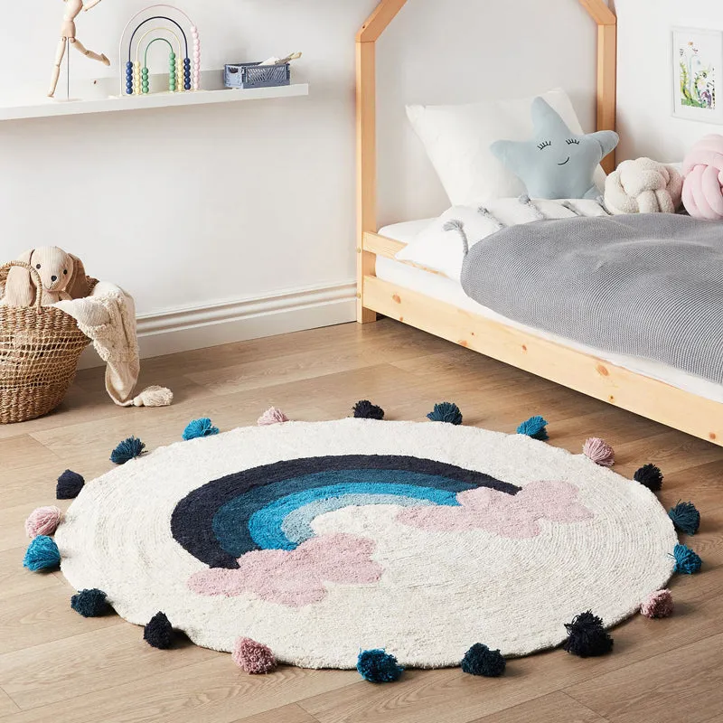 Arc Azure Tufted Cotton Area Rug media 3