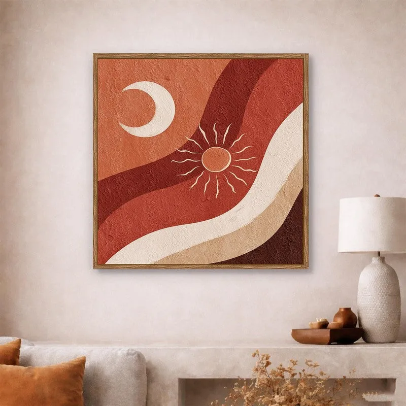 Celestial Aura Canvas Wall Art With Frame media 5