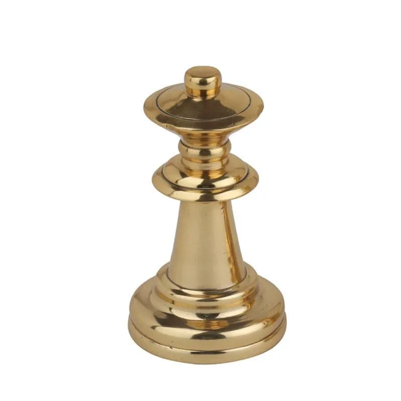 Chess Charm Queen Showpiece - Gold media 5