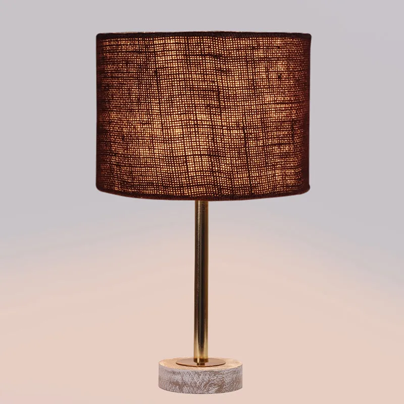 Sienna I Rodin Wooden Table Lamp - Brown,Gold,White media 5