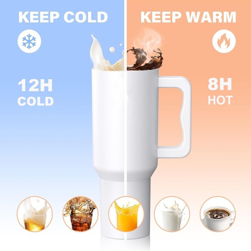 Hydra Boost Stainless Steel Tumbler (1200 ML) - White media 5