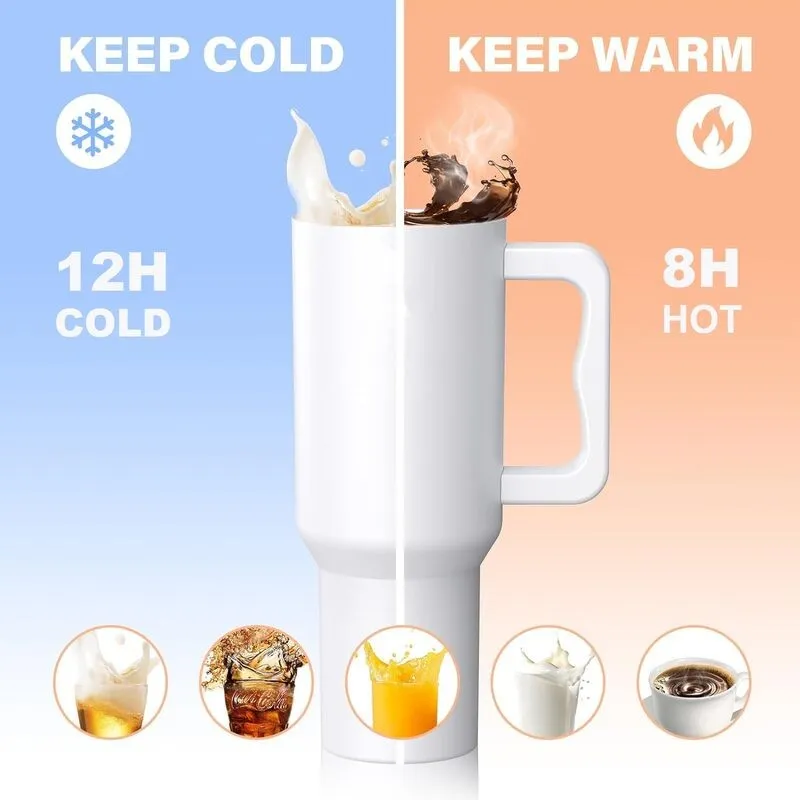 Hydra Boost Stainless Steel Tumbler (1200 ML) - White media 5
