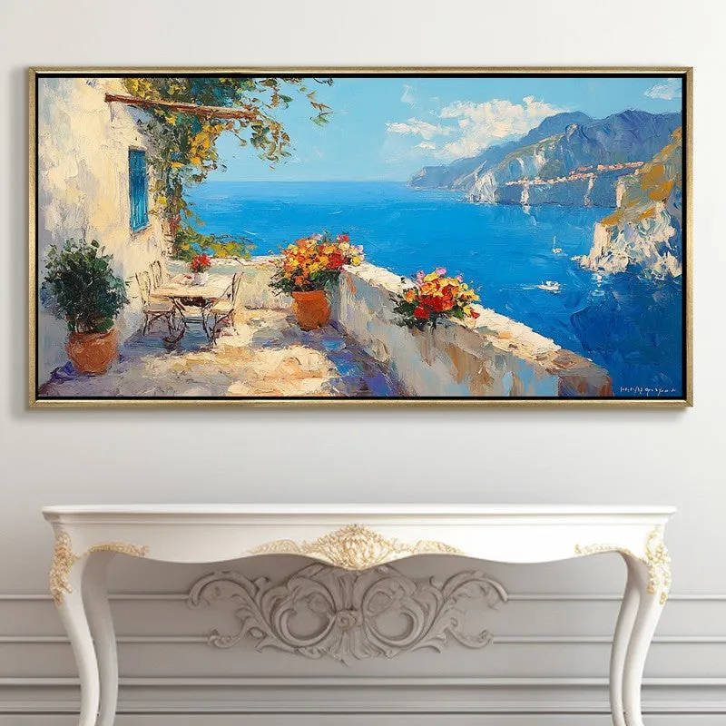 Seaward Table Canvas Wall Painting With Frame media 5