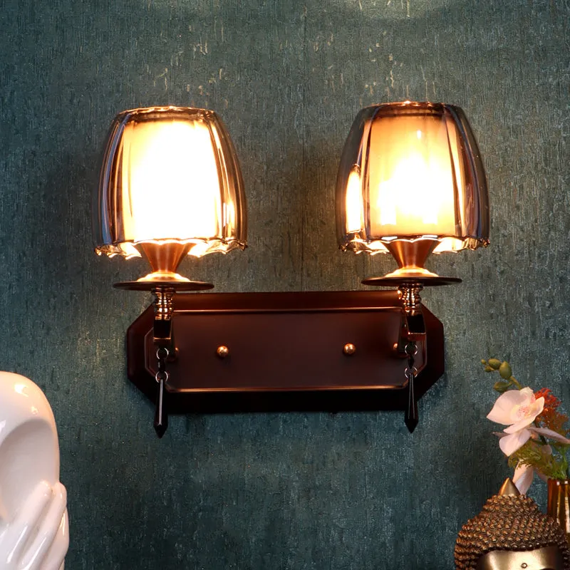 Onyxa II Iron Wall Lamp - Black media 1