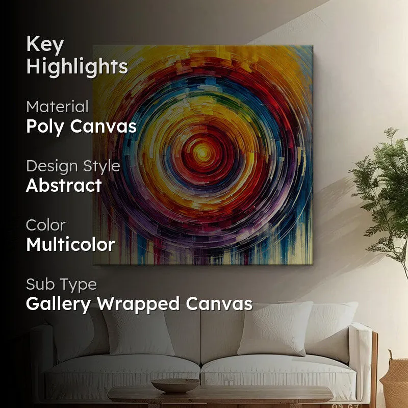 Radiant Spectrum Poly Canvas Wall Painting media 2