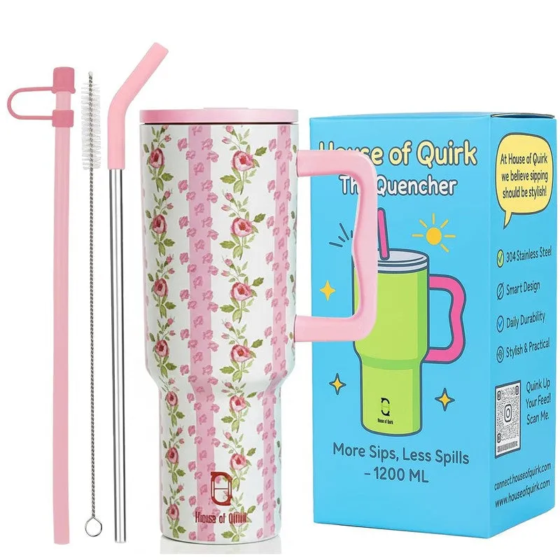 Floral Stainless Steel Tumbler - 1200 mL media 4