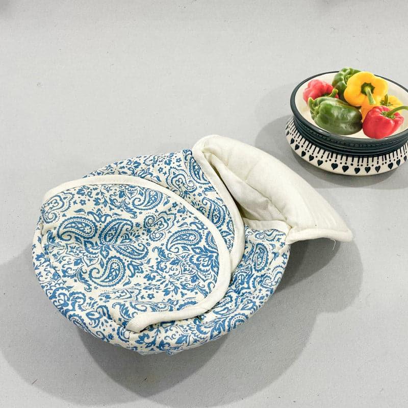 Swayam Theona Round Bread Basket - Blue media 5