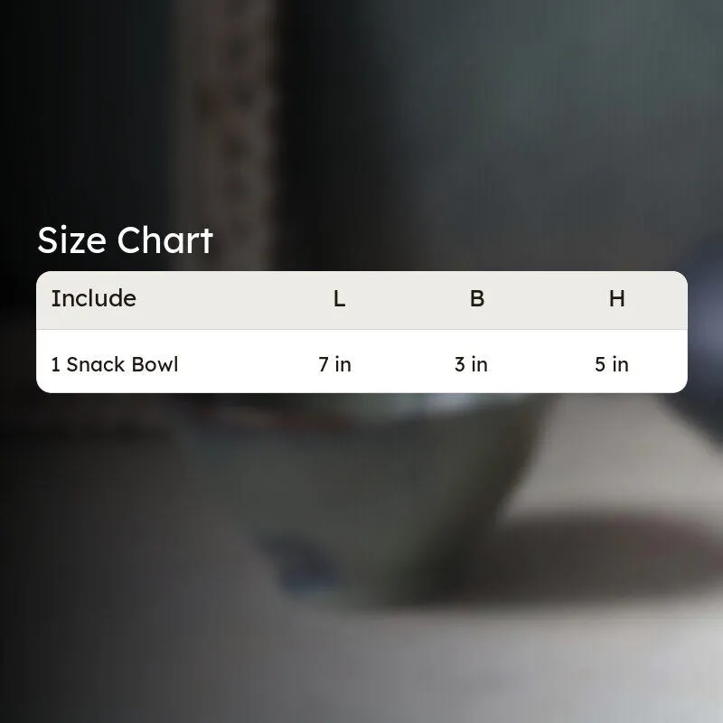 Ombretta Ceramic Snack Bowl (Blue) - 280 mL media 6