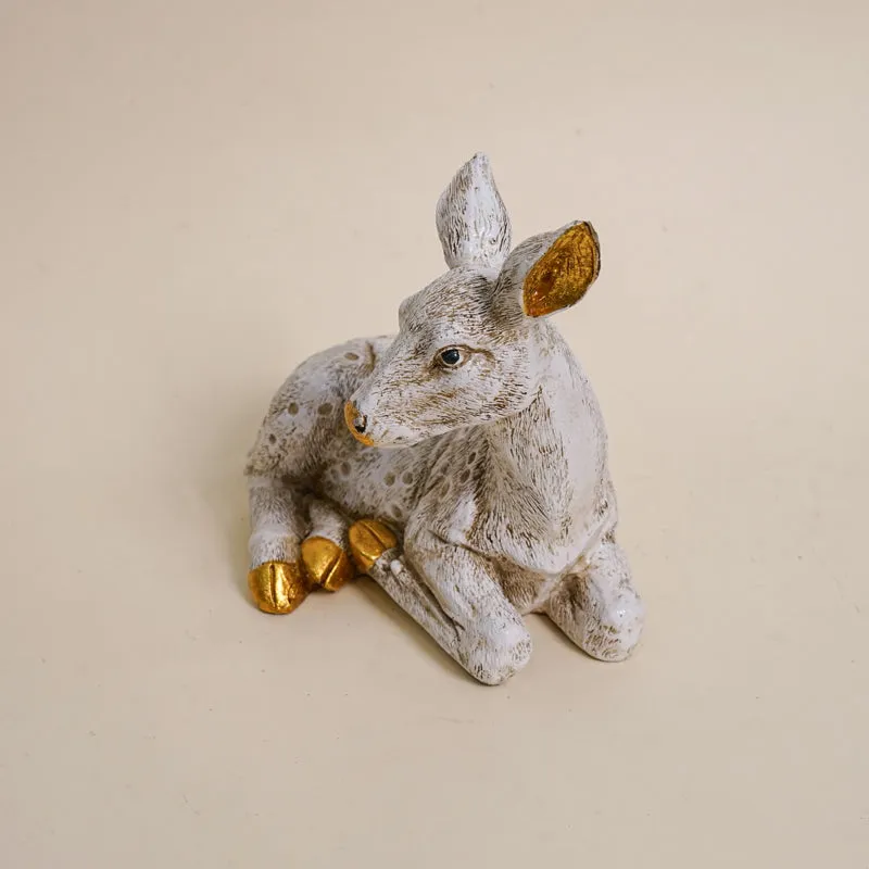 Spotted Deer Resin Show Piece media 3